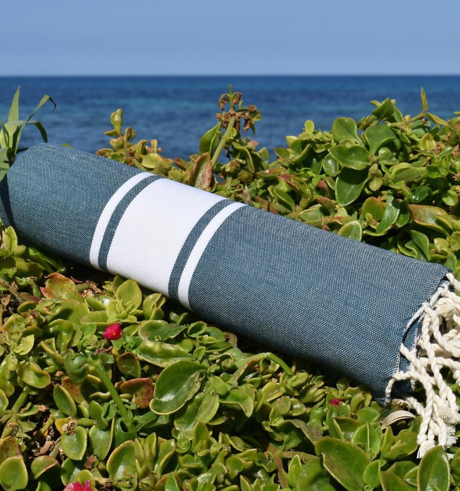 Fouta Classique Bleu Pétrole