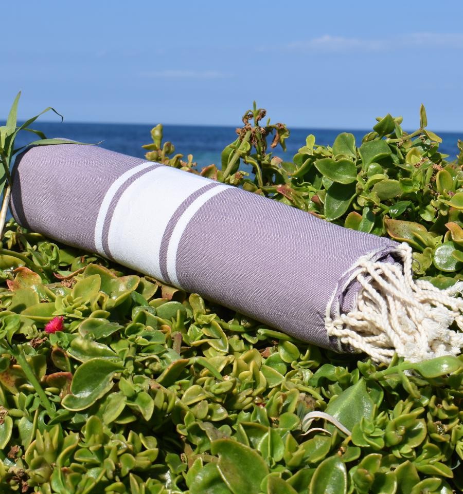 Fouta plate violet glycine