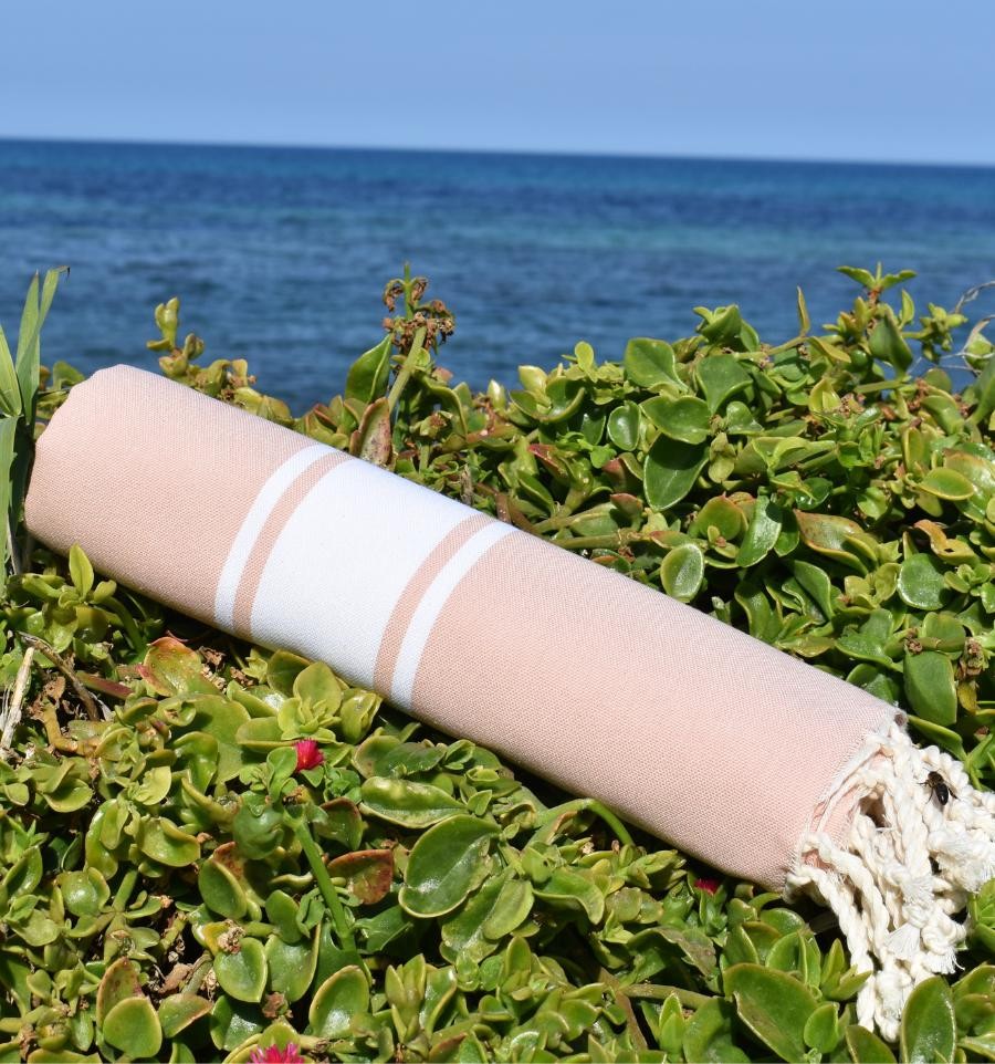 Fouta Classique Vieux Rose Clair