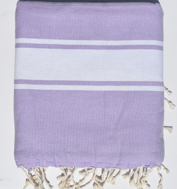 Fouta parme doublée éponge grise
