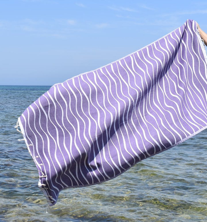 Fouta Hawaï Mauve
