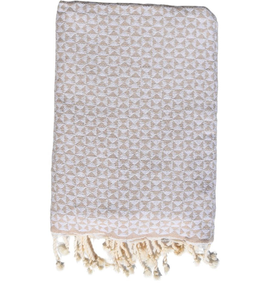 Strandtuch für zwei Schmetterling beige