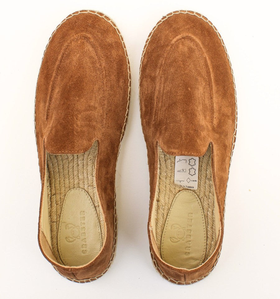 Espadrilles en daim camel
