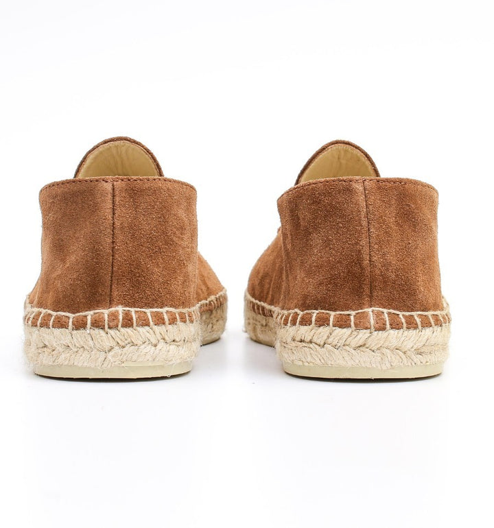 Espadrilles en daim camel