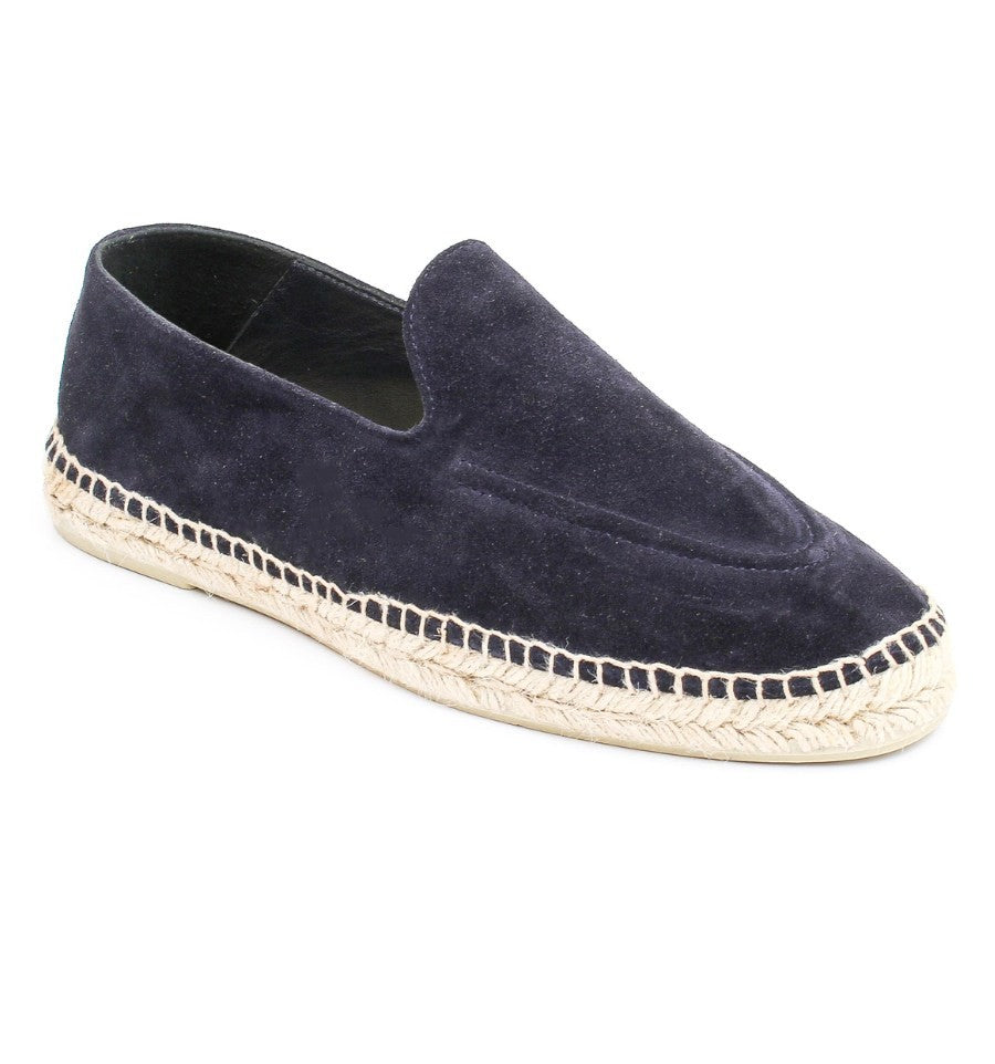 Espadrilles en daim bleu marine