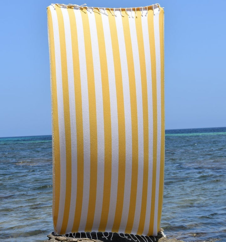 Fouta Alaska jaune foncé