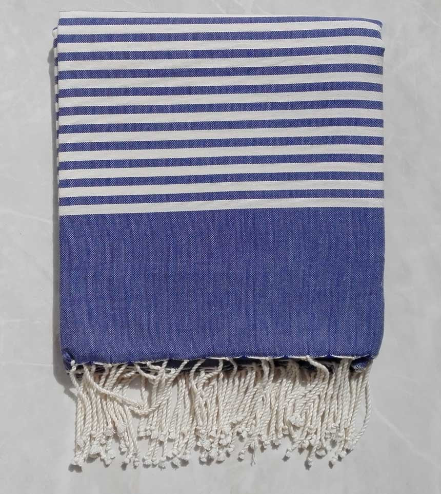 Jeté lapis lazulli avec rayures 