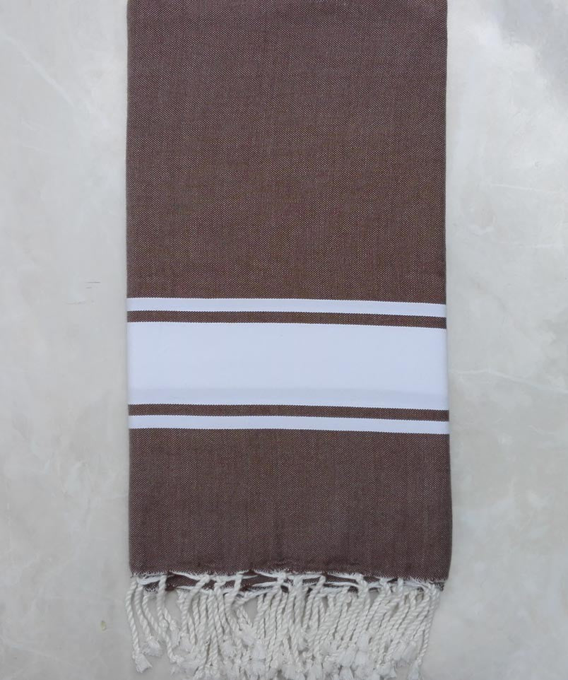 JETé marron bande blanche 