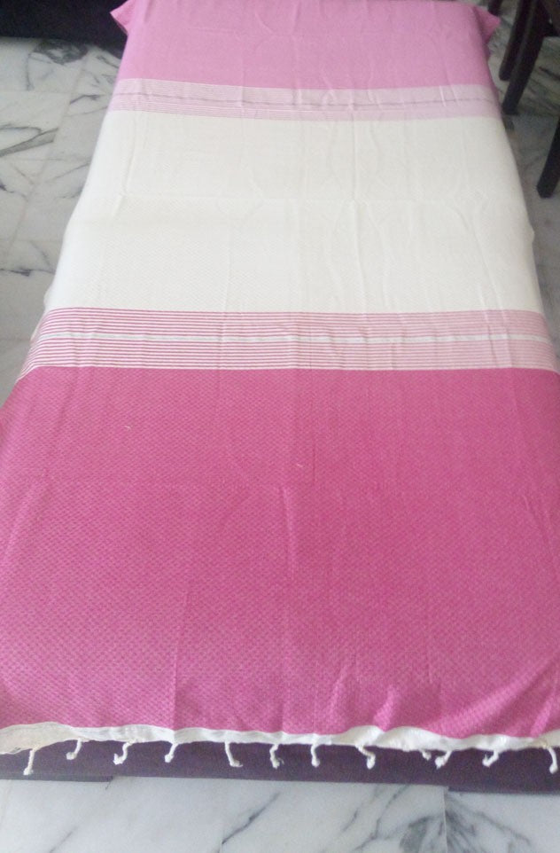 FOUTA Lurex nid d'abeille 3 couleurs 