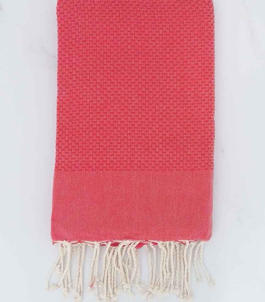 Nid d'abeille rouge vermeil 