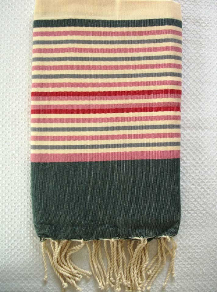 Fouta ziwane 5 couleurs bleu marine 