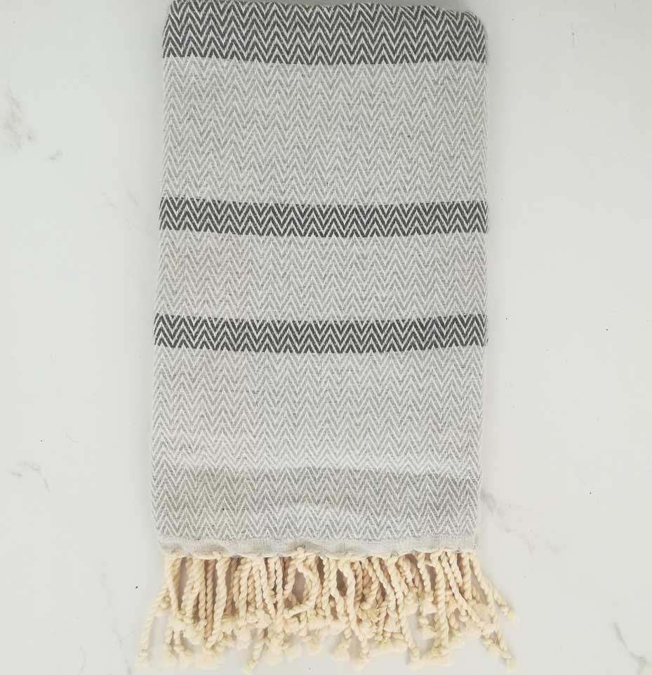 Chevron gris et gris moyen 