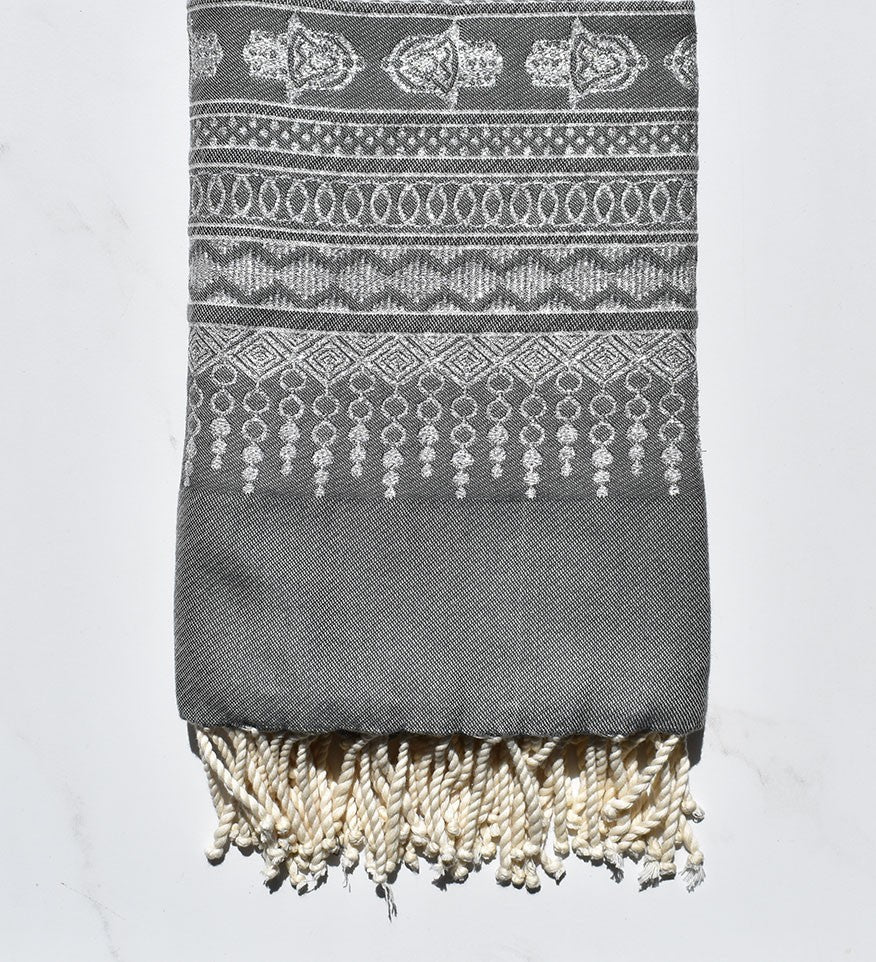 FOUTA KHOMSA Gris fer 