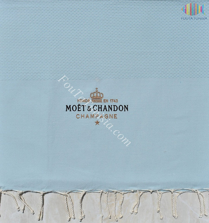 Fouta personnalisée Moët & Chandon Champagne 