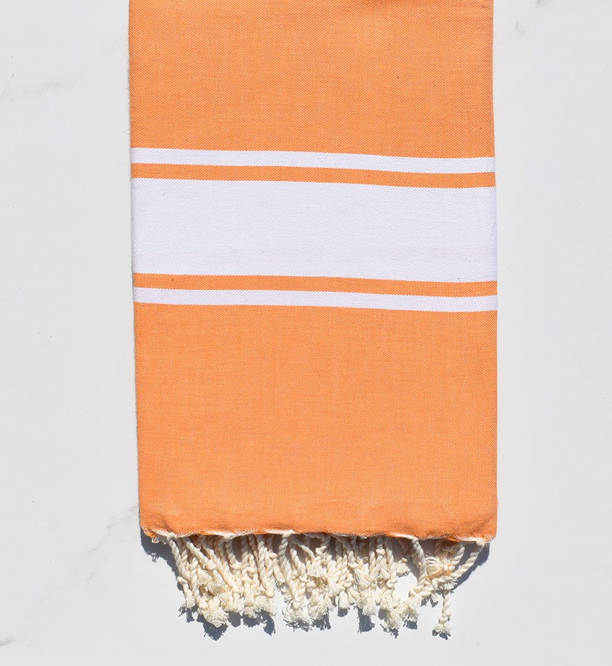 Fouta Plate orange clair 