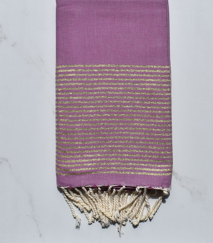 Fouta lurex byzantium clair 