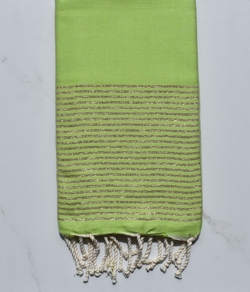 FOUTA Lurex plate Vert lime 
