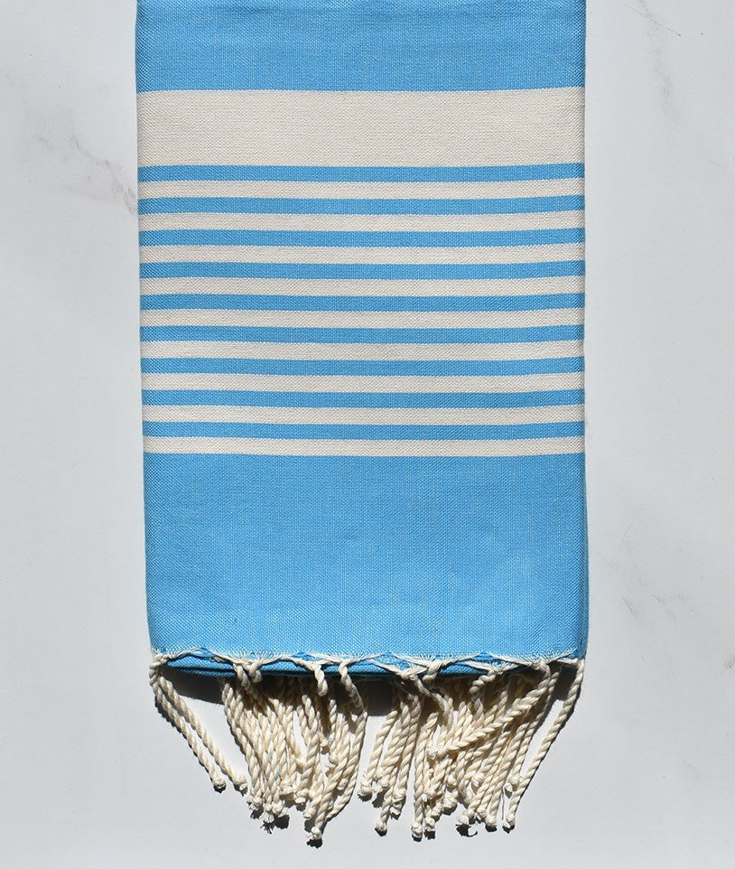 Fouta arthur bleu céléste 