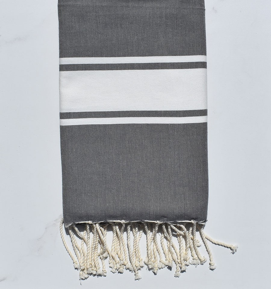 Fouta Plate gris taupe 