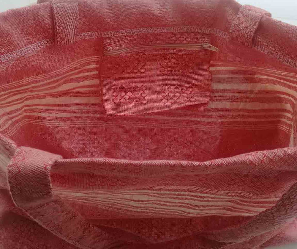Sac de plage fouta thalasso rouge tomette 