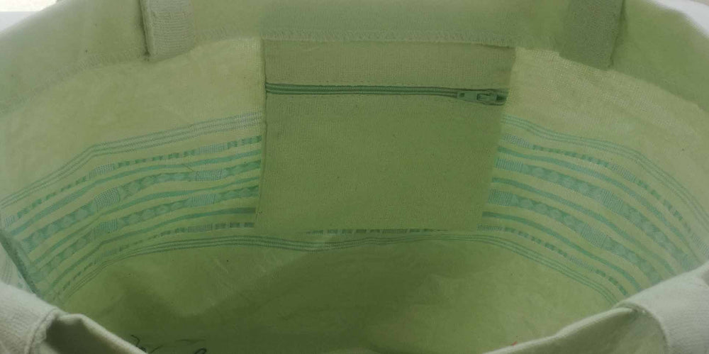 Sac de plage thalasso fouta vert pistache clair 