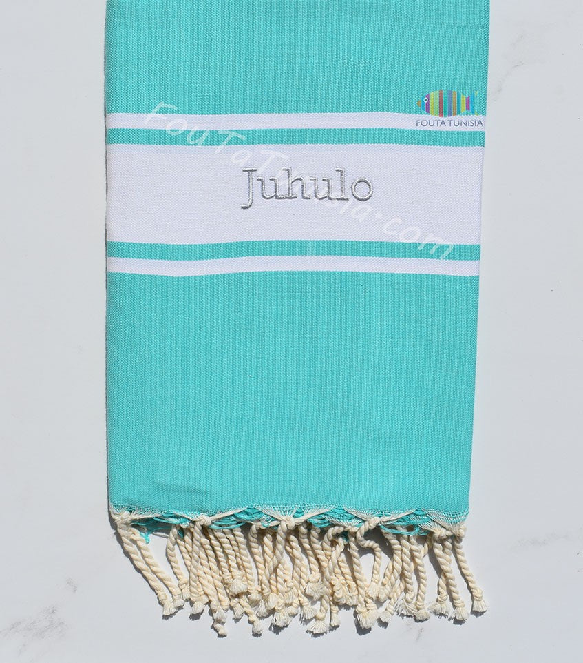 Fouta brodée Juhulo catamaran italie 