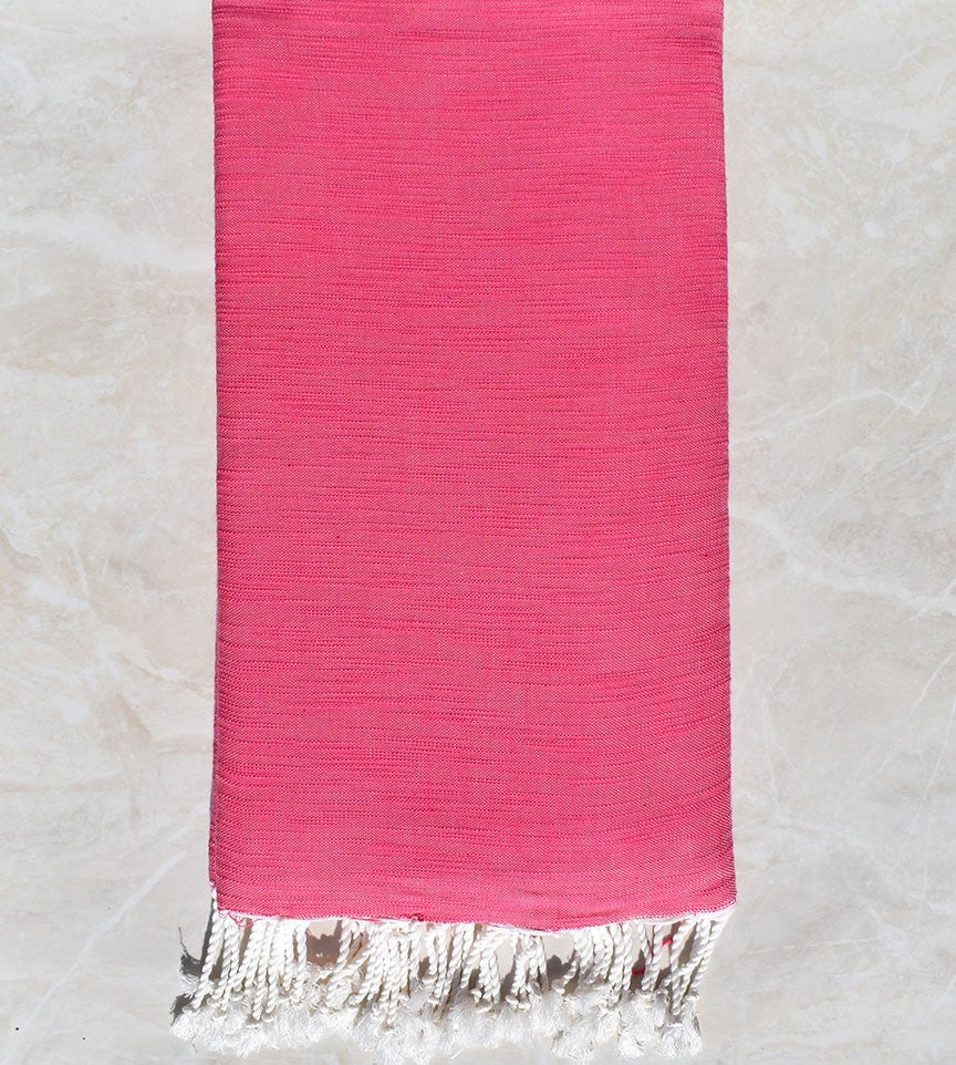 Jeté flammé rose 