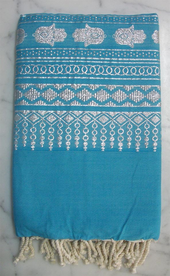 FOUTA KHOMSA turquoise 