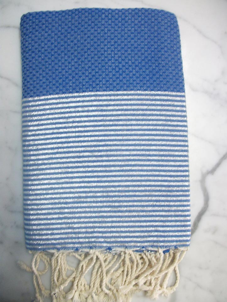 Lurex bleu azur 