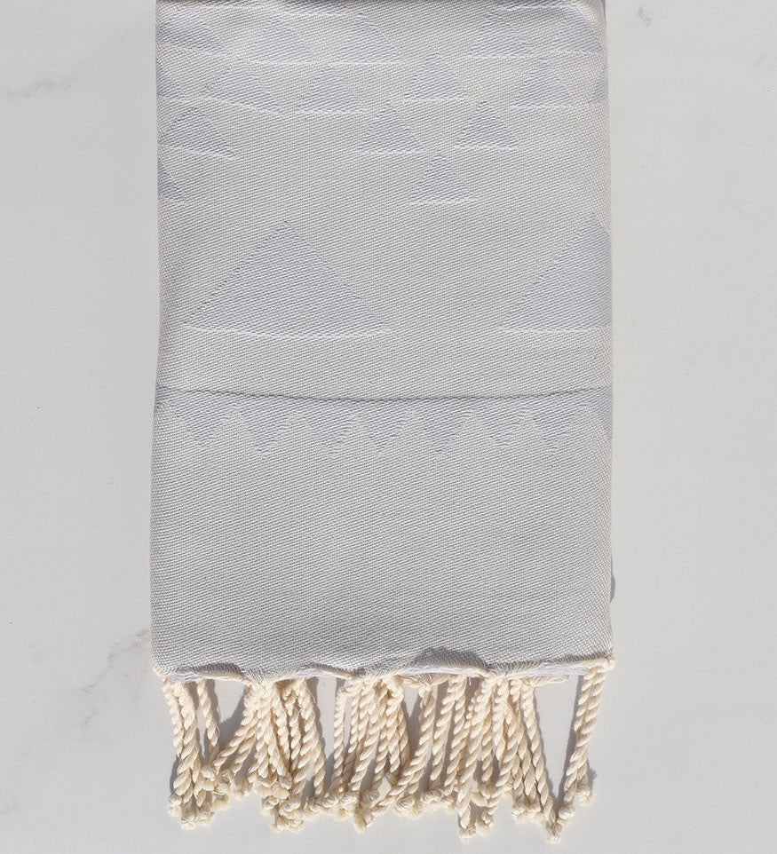 Fouta bohémian couleur pervenche clair 