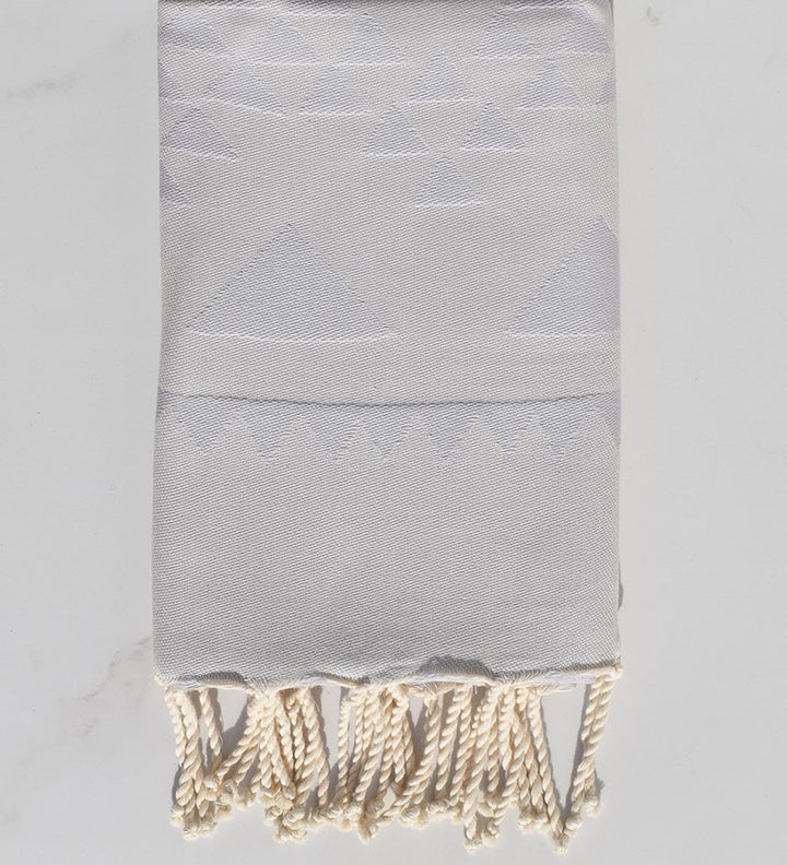 Fouta bohémian couleur pervenche clair 