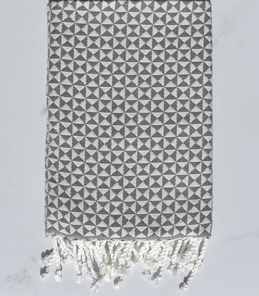 Fouta papillon grège 