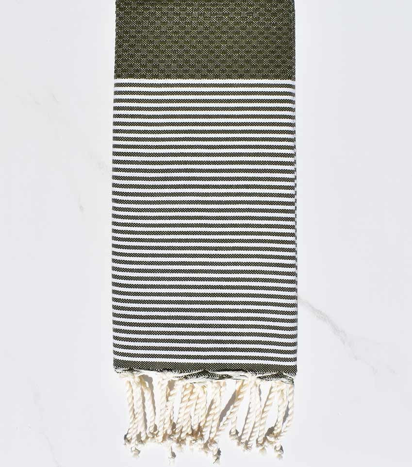 Enfant Nid d'abeille vert militaire 