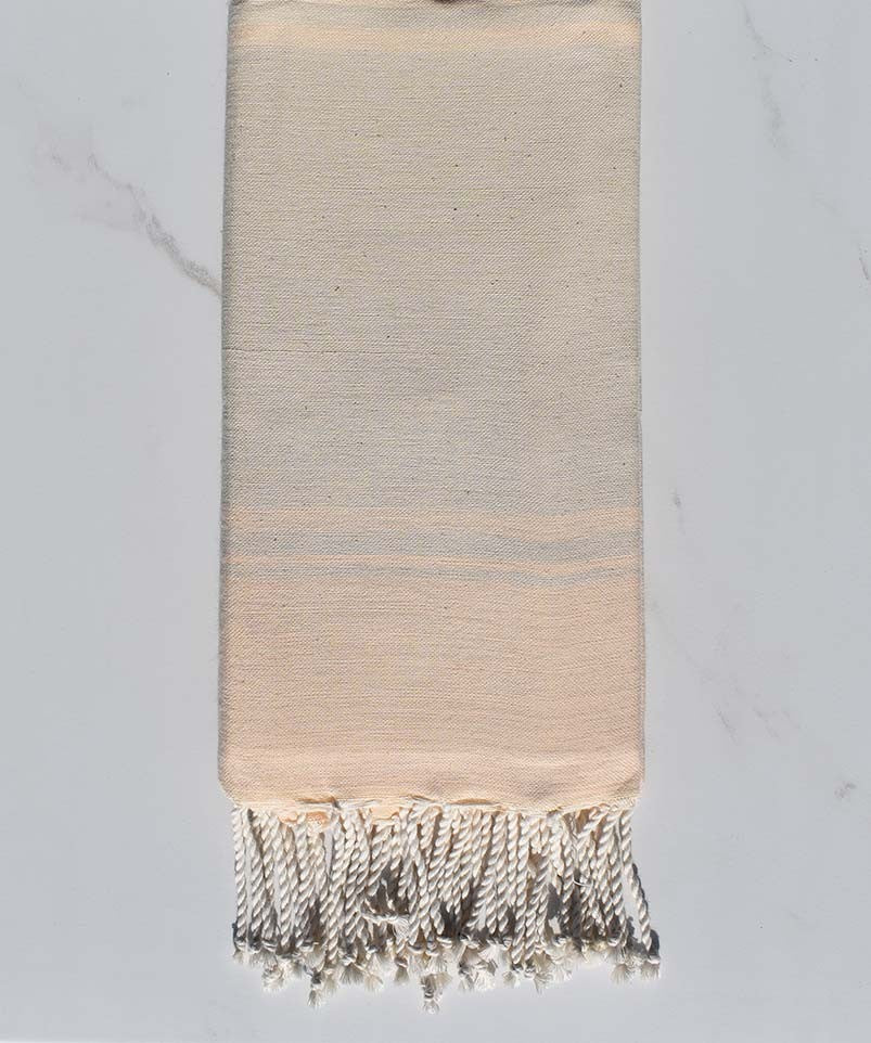 serviette de plage RAF-RAF blanc crème et bisque 