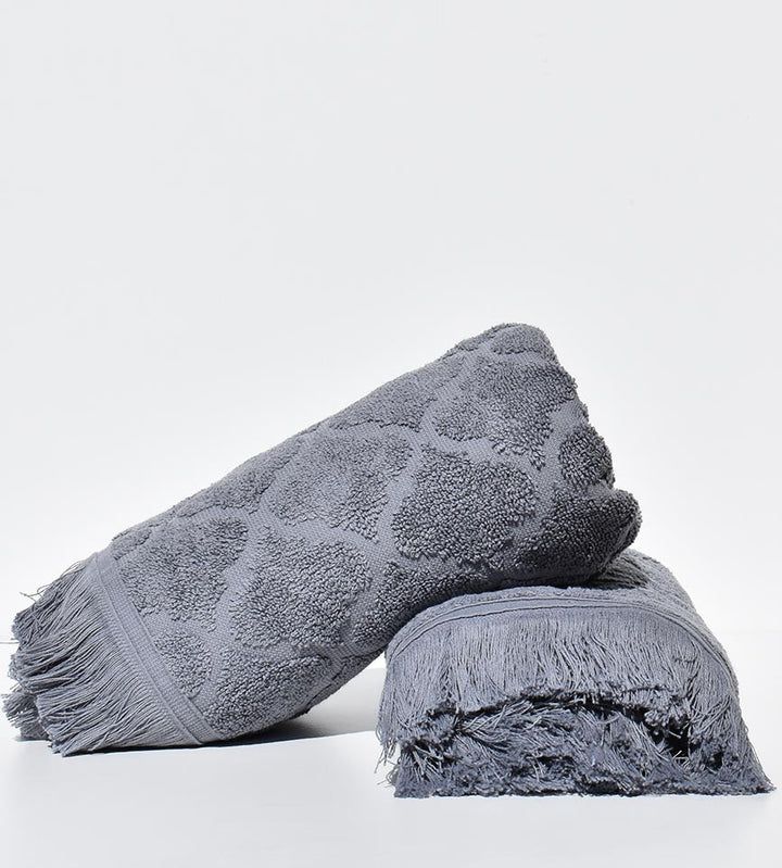 Serviette invité ELYSSA gris 