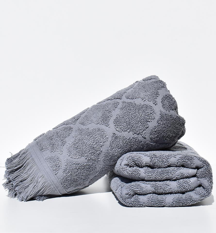 Serviette invité ELYSSA gris 