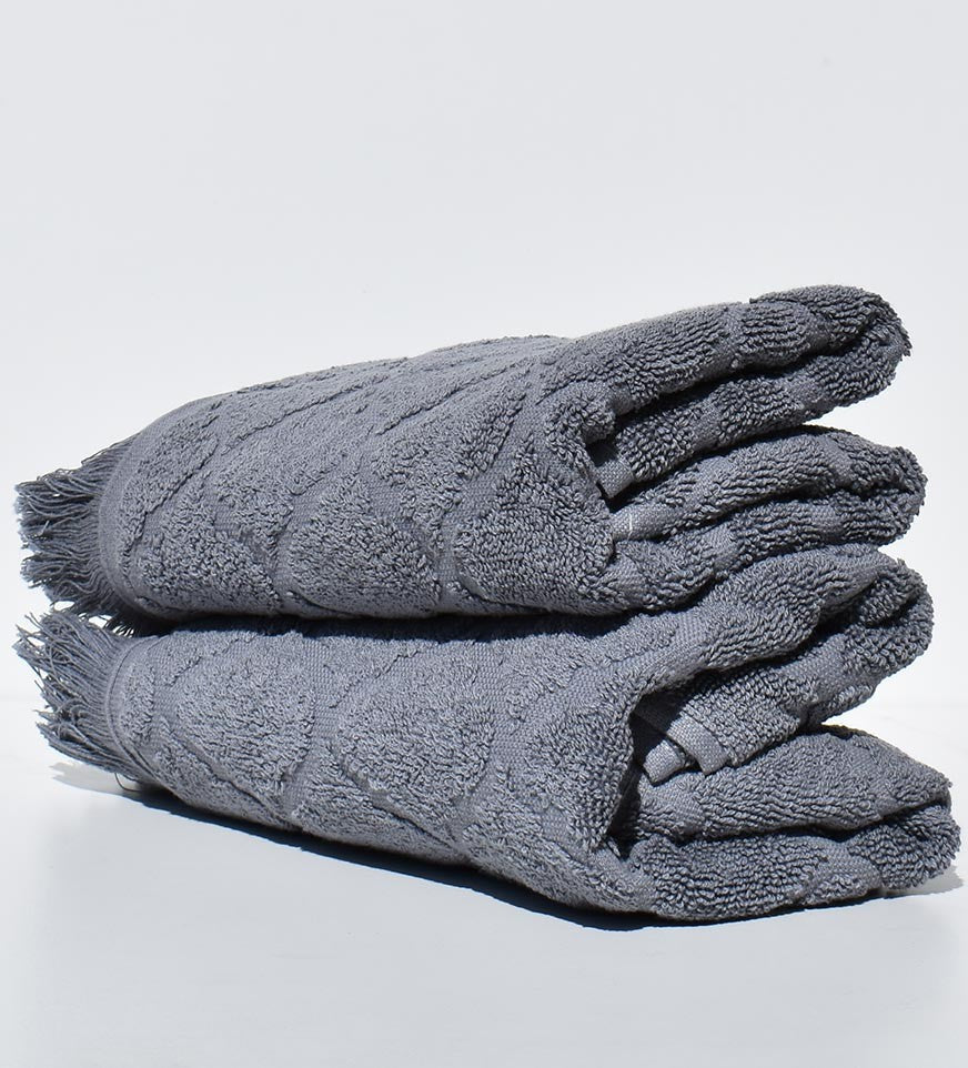 Serviette invité ELYSSA gris 