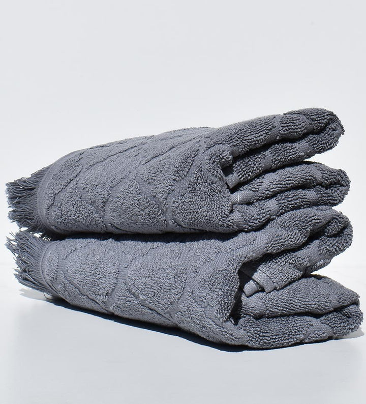 Serviette invité ELYSSA gris 