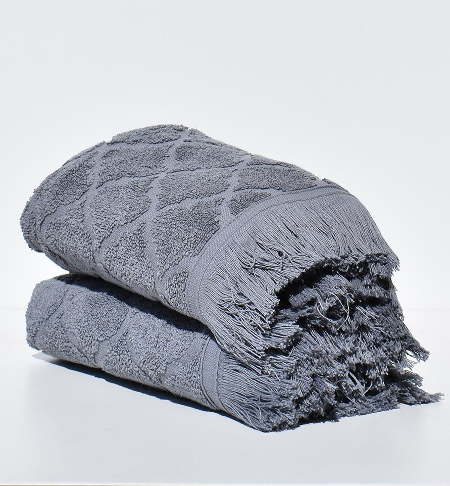 Serviette invité ELYSSA gris 