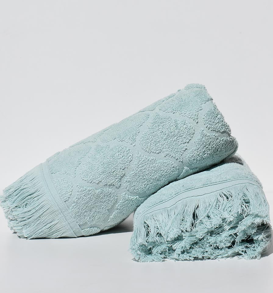 Serviette invité ELYSSA  vert 