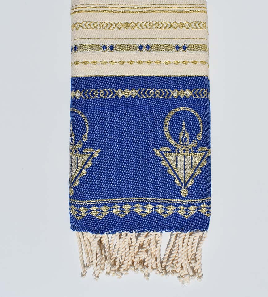 Fouta khlela bleu roi 