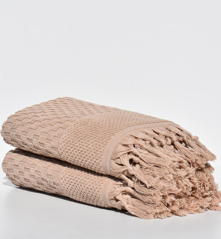 serviette invité HANNIBAL beige foncé 