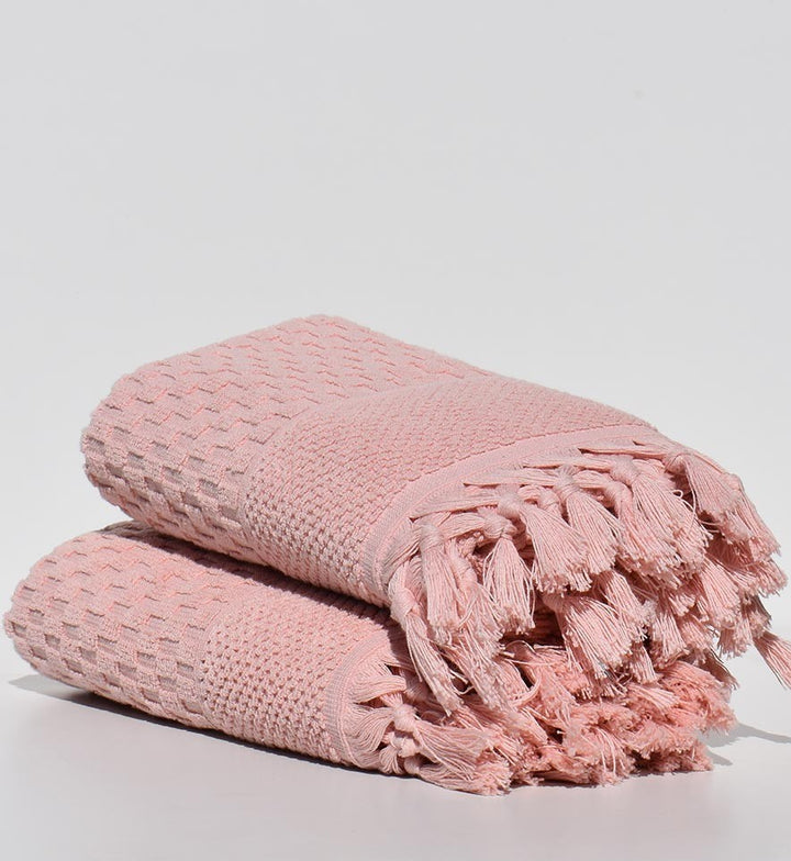 Serviette invité HAMILCAR saumon 