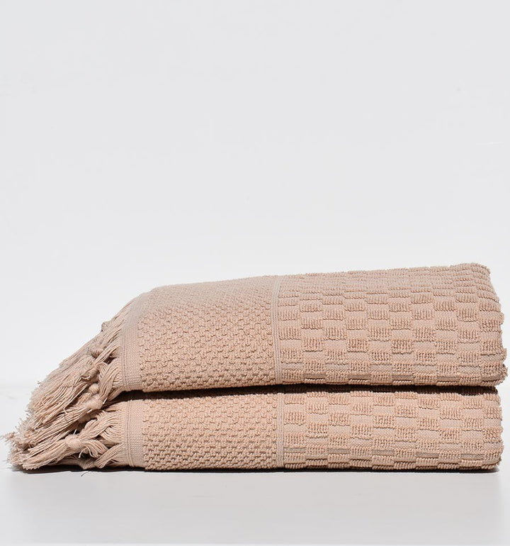 Serviette invité HAMILCAR beige foncé 