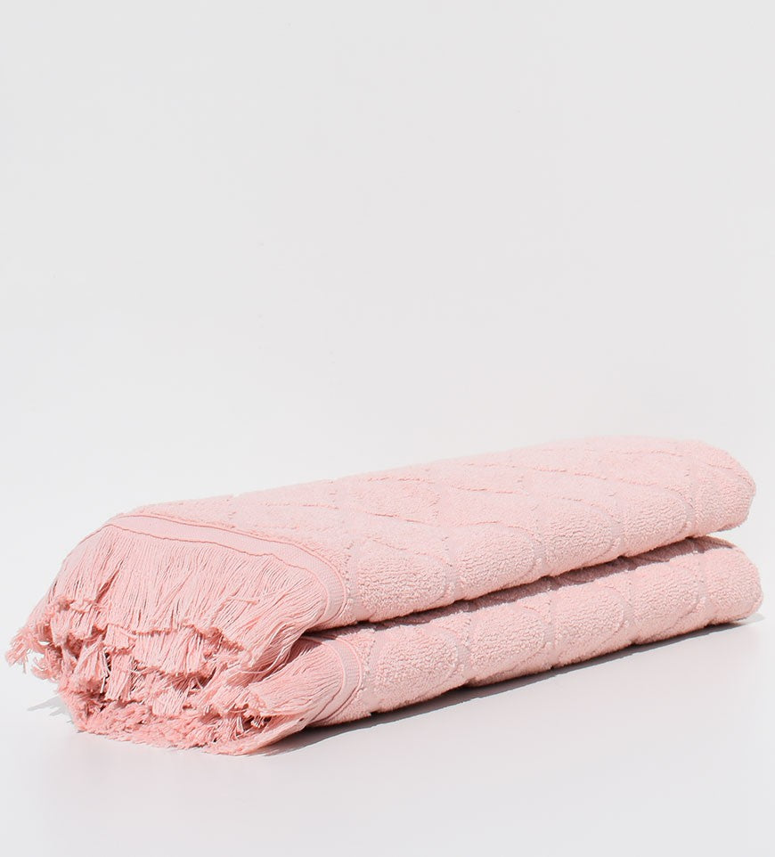 Draps de bain  Elyssa saumon 