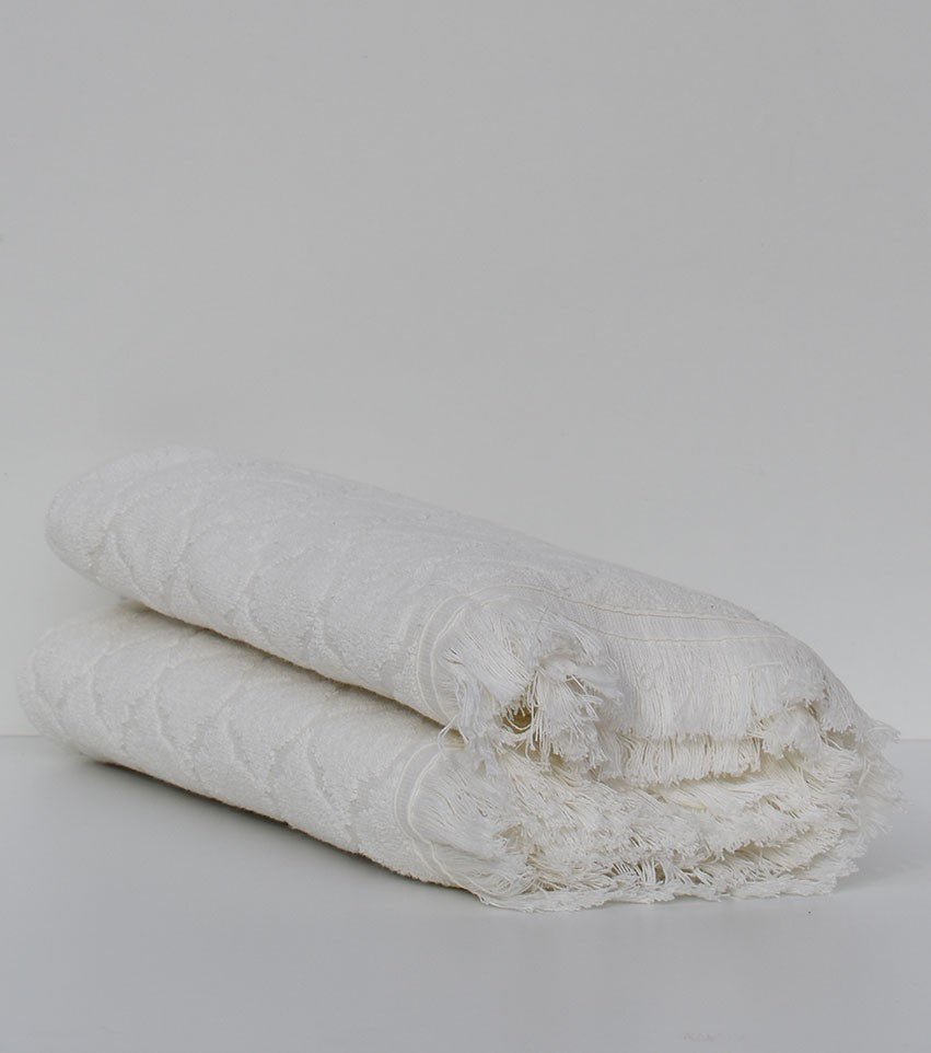 Drap de bain Elyssa écru 
