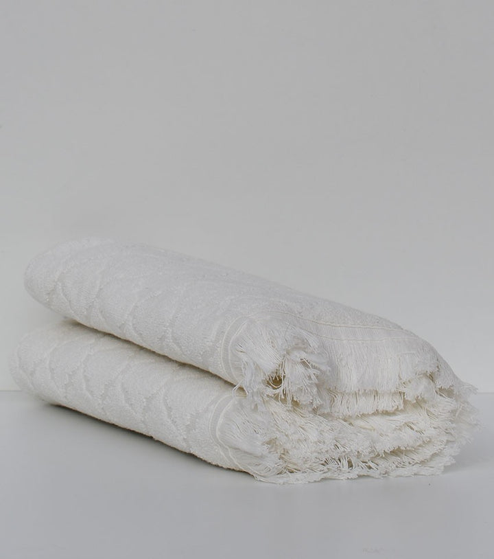 Drap de bain Elyssa écru 