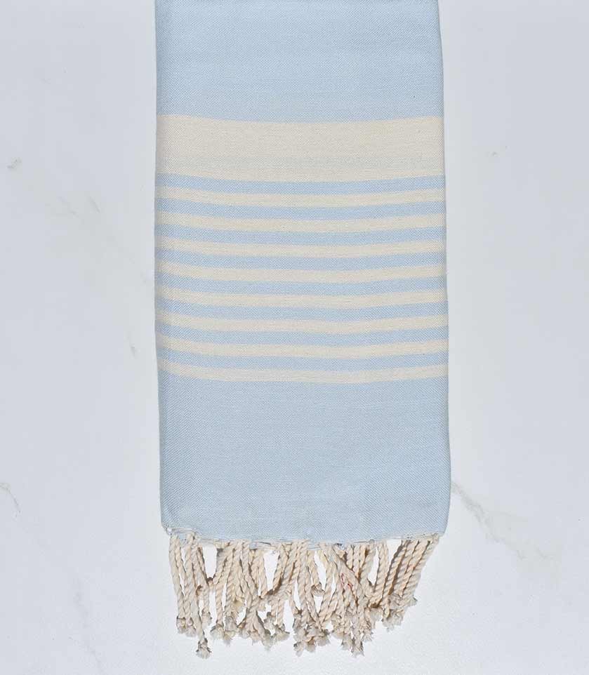 Fouta arthur bleu dragée 