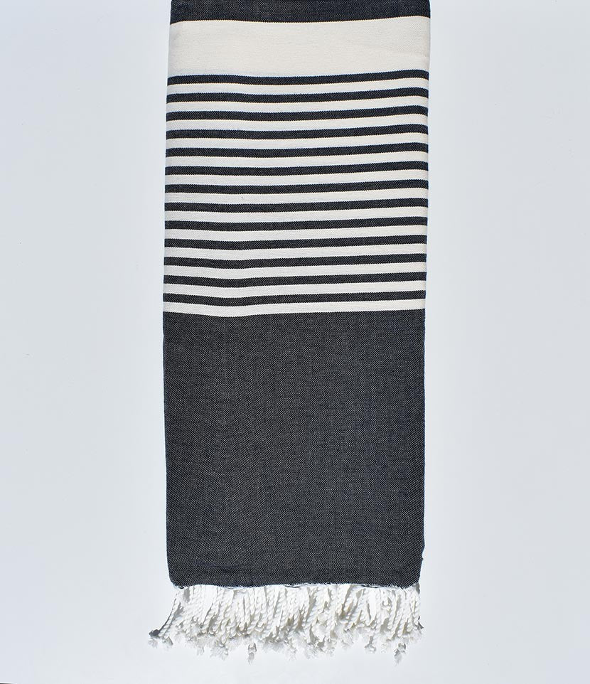 Jeté gris ardoise 