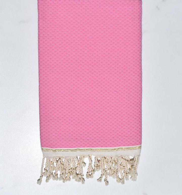 Fouta Lurex plate bleu fumée 